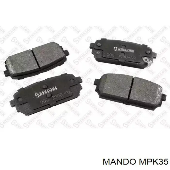 MPK35 Mando Колодки тормозные дисковые комплект
