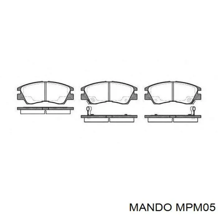MPM05 Mando Колодки передние