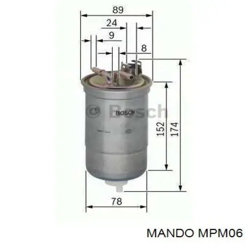 MPM06 Mando Колодки передние