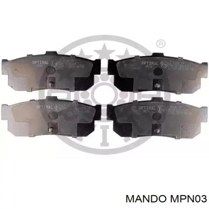 MPN03 Mando Колодки передние