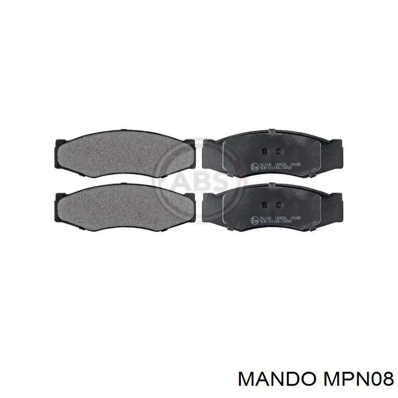 MPN08 Mando Колодки передние