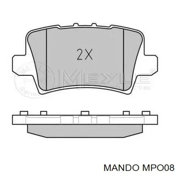 Тормозные колодки Mando MPO08