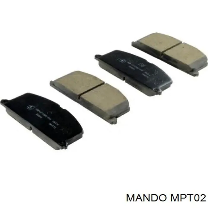 Купить MPT02 Mando Колодки тормозные