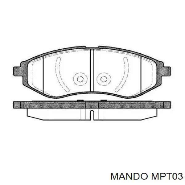 MPT03 Mando Колодки передние