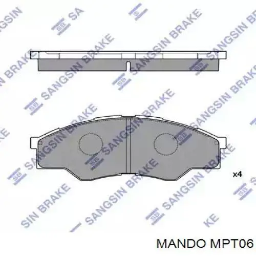Передние тормозные колодки MPT06 Mando