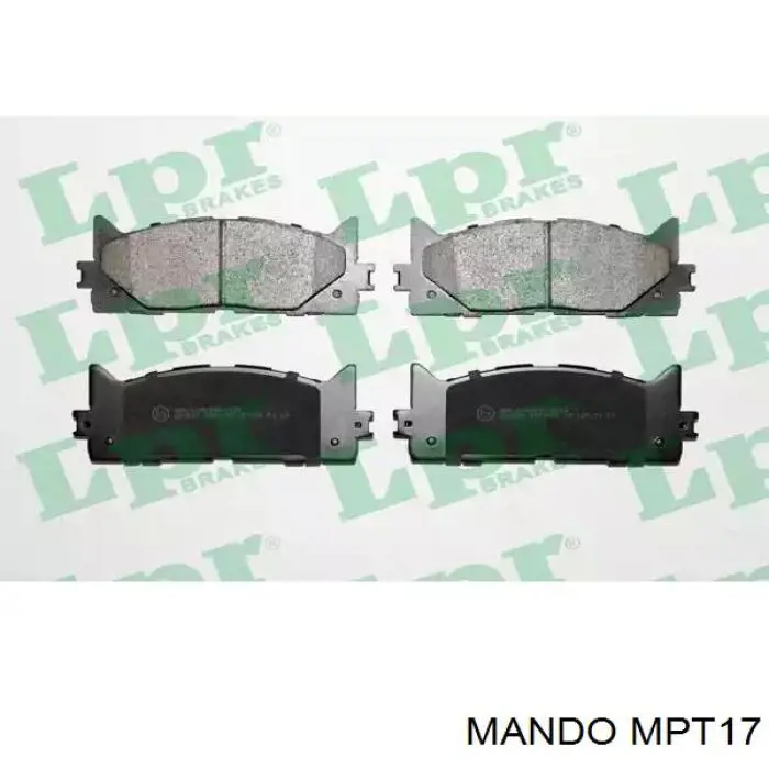 MPT17 Mando Колодки передние