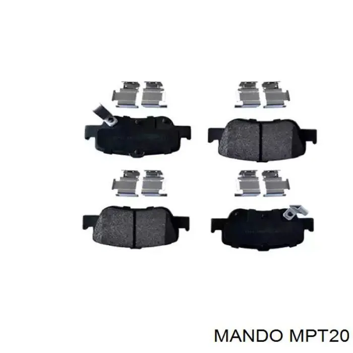 Колодки дисковые  Mando MPT20 цена, от 16.38 USD