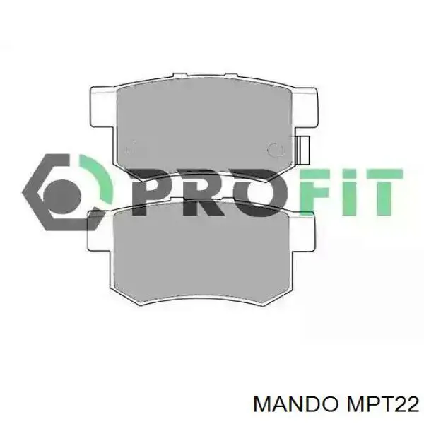 Купить MPT22 Mando Колодки тормозные