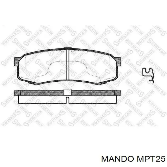 MPT25 Mando Колодки передние