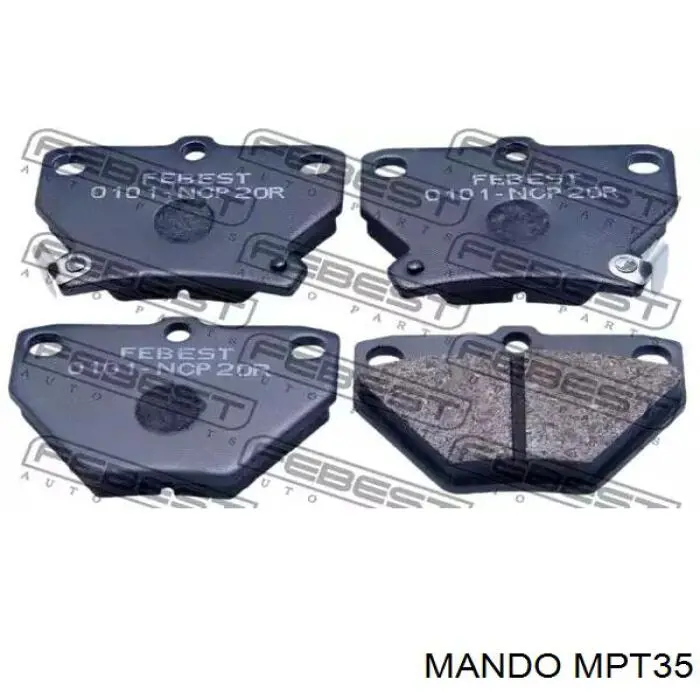 Колодки дисковые  Mando MPT35 цена, от 17.62 USD