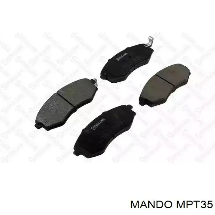 Купить MPT35 Mando Колодки тормозные задние, дисковые
