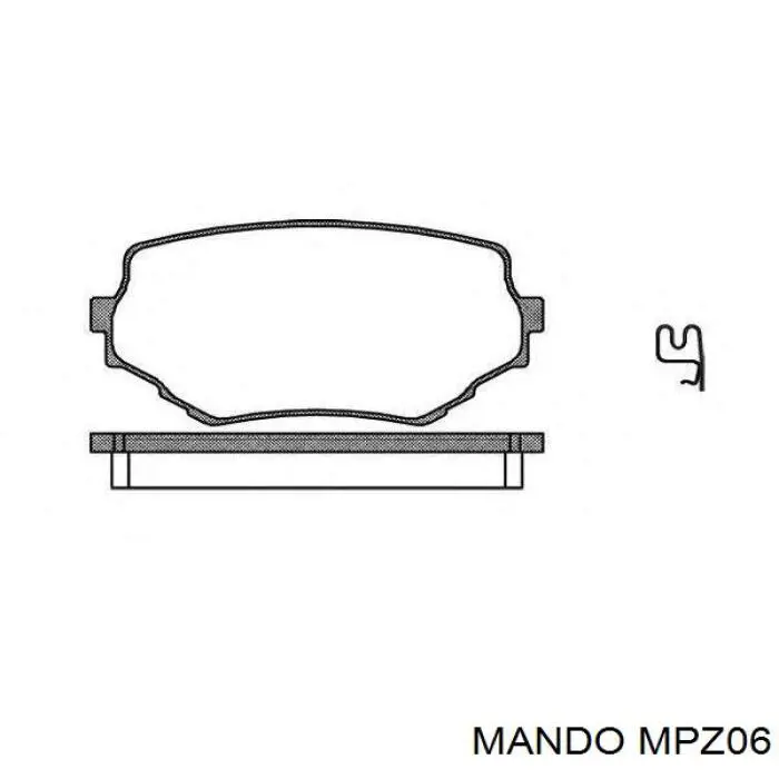 Колодки Mando MPZ06 цена, от 18.26 USD