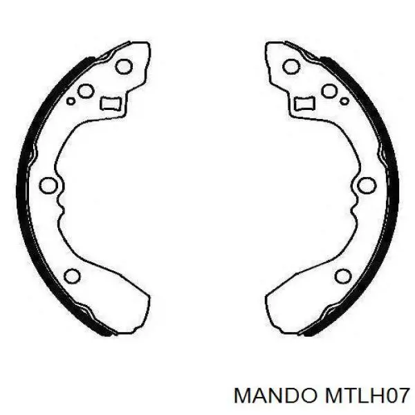 Задние барабанные колодки MTLH07 Mando