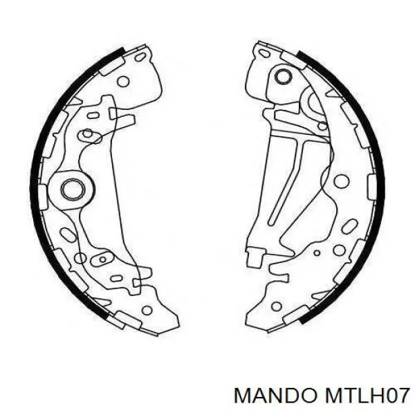 Барабанные колодки Mando MTLH07