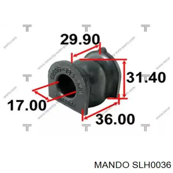 SLH0036 Mando стойка стабилизатора переднего левая