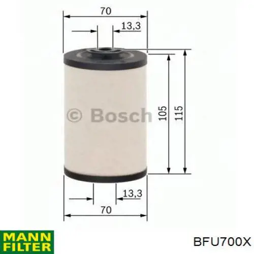 BFU700X Mann-Filter топливный фильтр