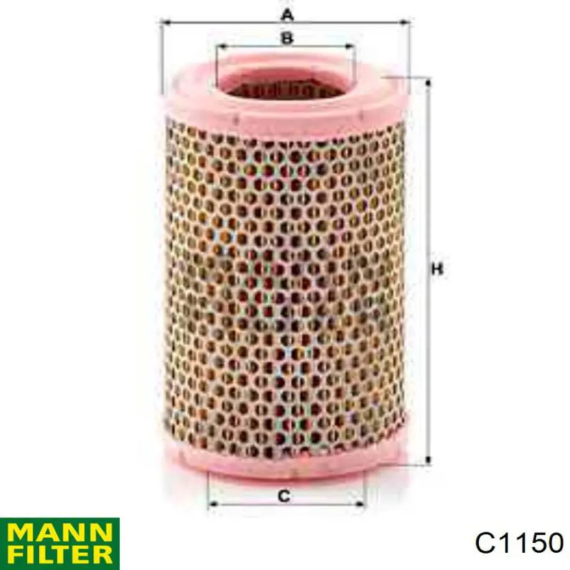 C1150 Mann-Filter воздушный фильтр