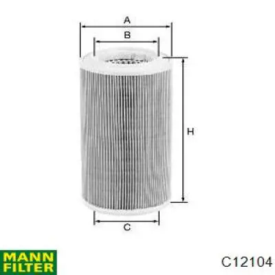 Filtro de aire C12104 Mann-Filter