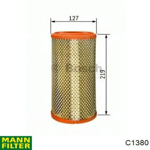 Воздушный фильтр C1380 Mann-Filter