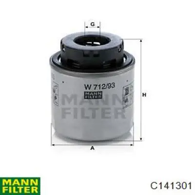 Купить C141301 Mann-Filter Автомобильный фильтр воздуха