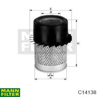 C14138 Mann-Filter Воздушный фильтр двигателя