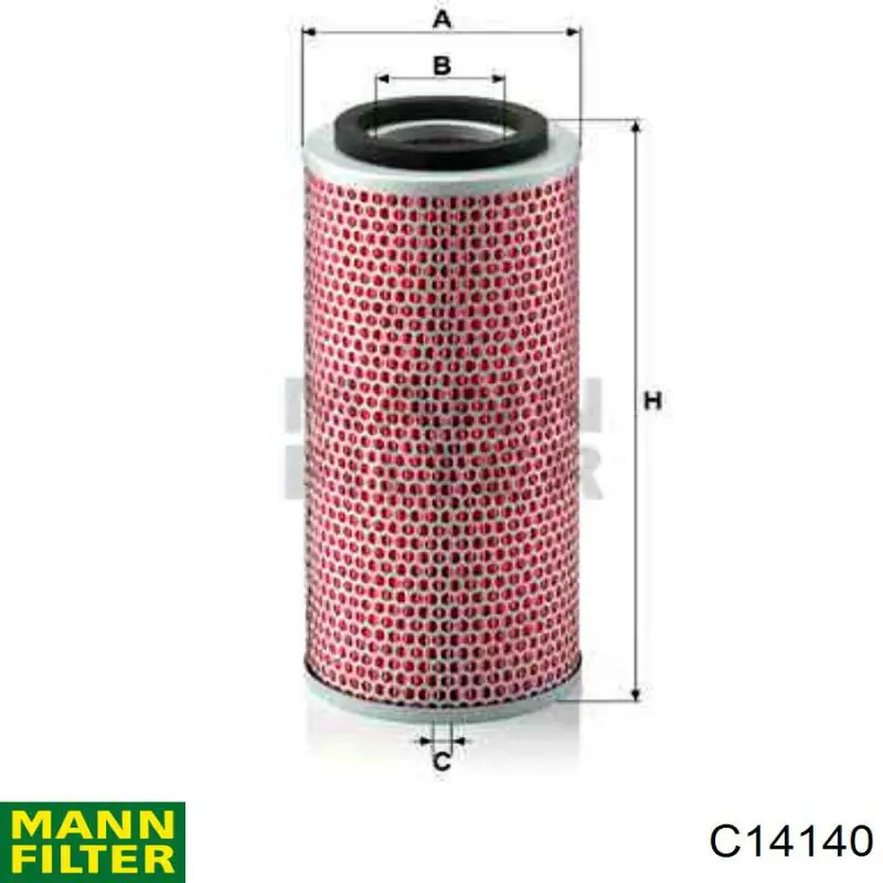 Воздушный фильтр C14140 Mann-Filter