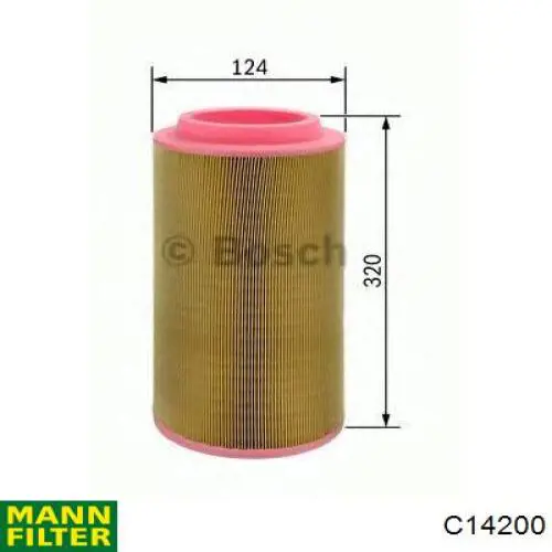 Воздушный фильтр C14200 Mann-Filter