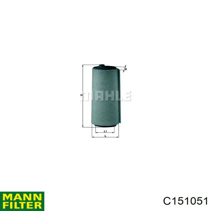 Filtro de aire C151051 Mann-Filter