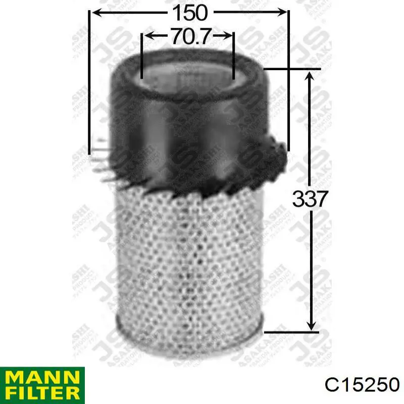 Купить C15250 Mann-Filter Автомобильный фильтр воздуха