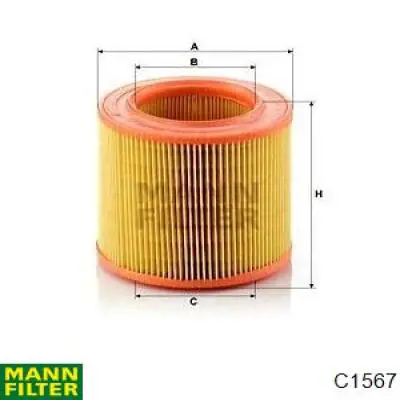 Воздушный фильтр C1567 Mann-Filter