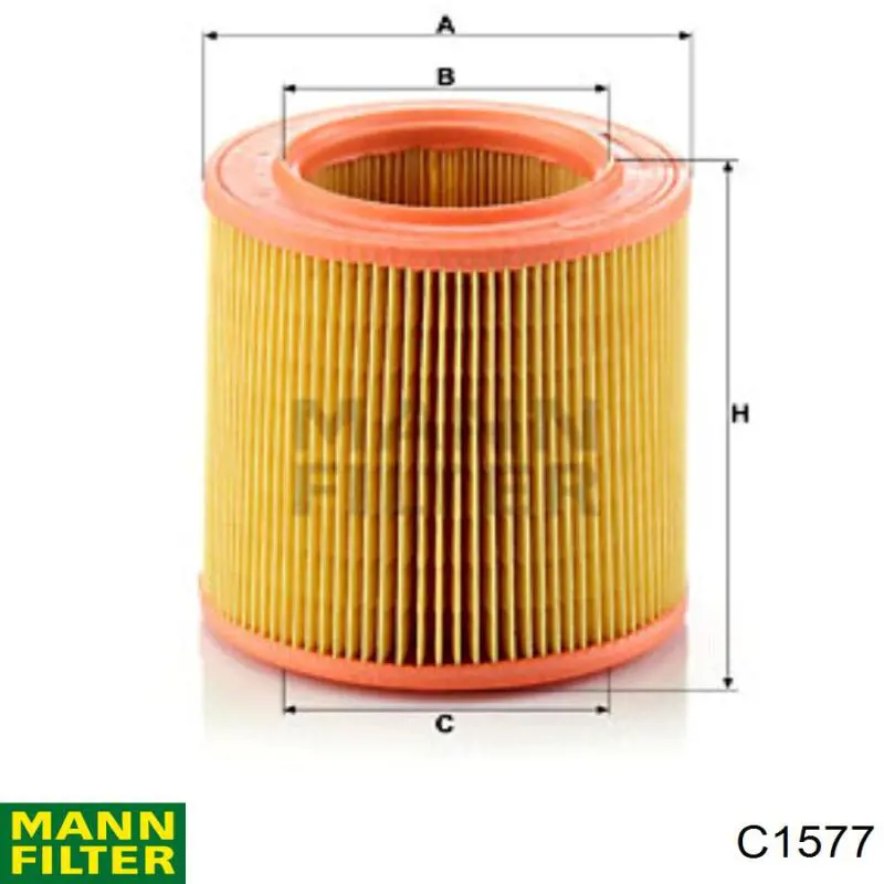 Filtro de aire C1577 Mann-Filter