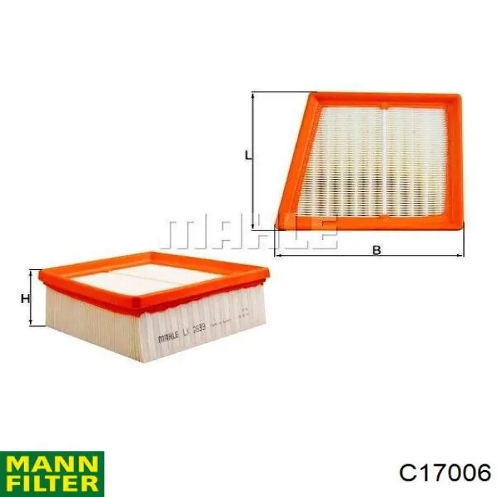 Купить C17006 Mann-Filter Автомобильный фильтр воздуха