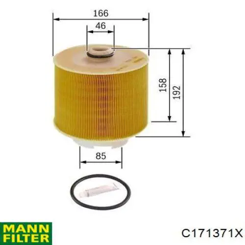 Купить C171371X Mann-Filter Автомобильный фильтр воздуха
