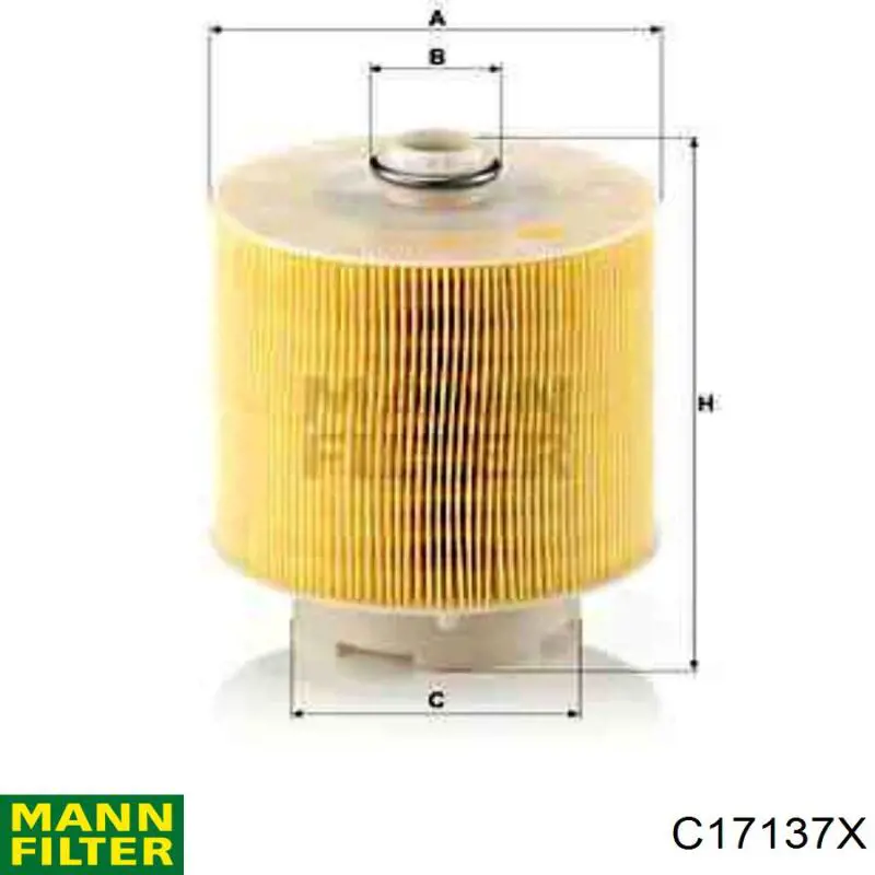 Filtro de aire C17137X Mann-Filter