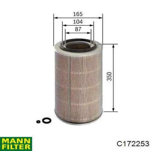 Filtro de aire C172253 Mann-Filter