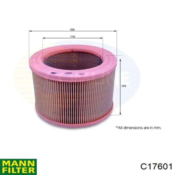 Купить C17601 Mann-Filter Автомобильный фильтр воздуха