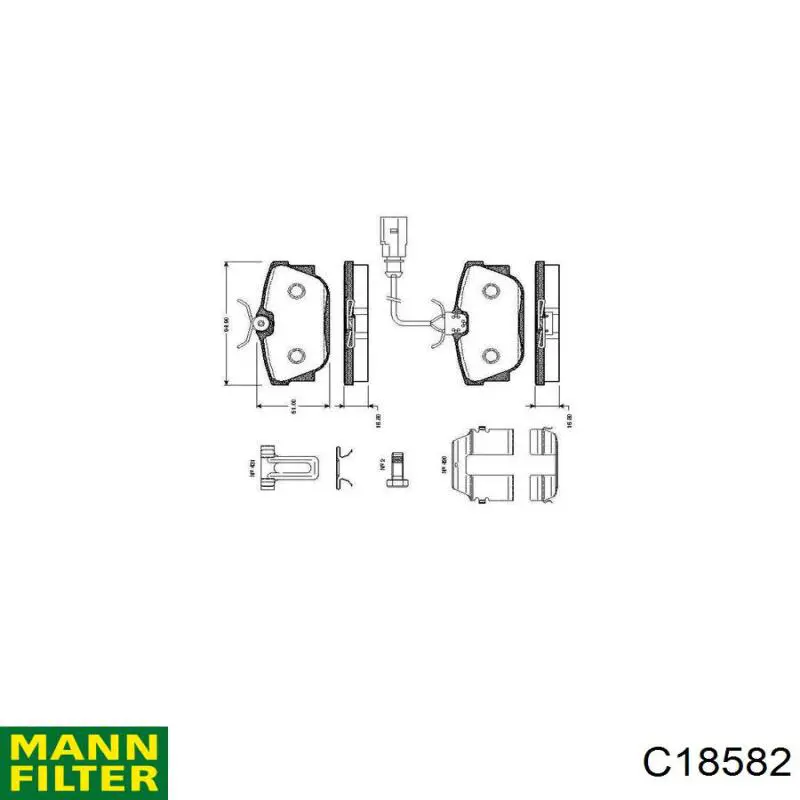 Воздушный фильтр C18582 Mann-Filter