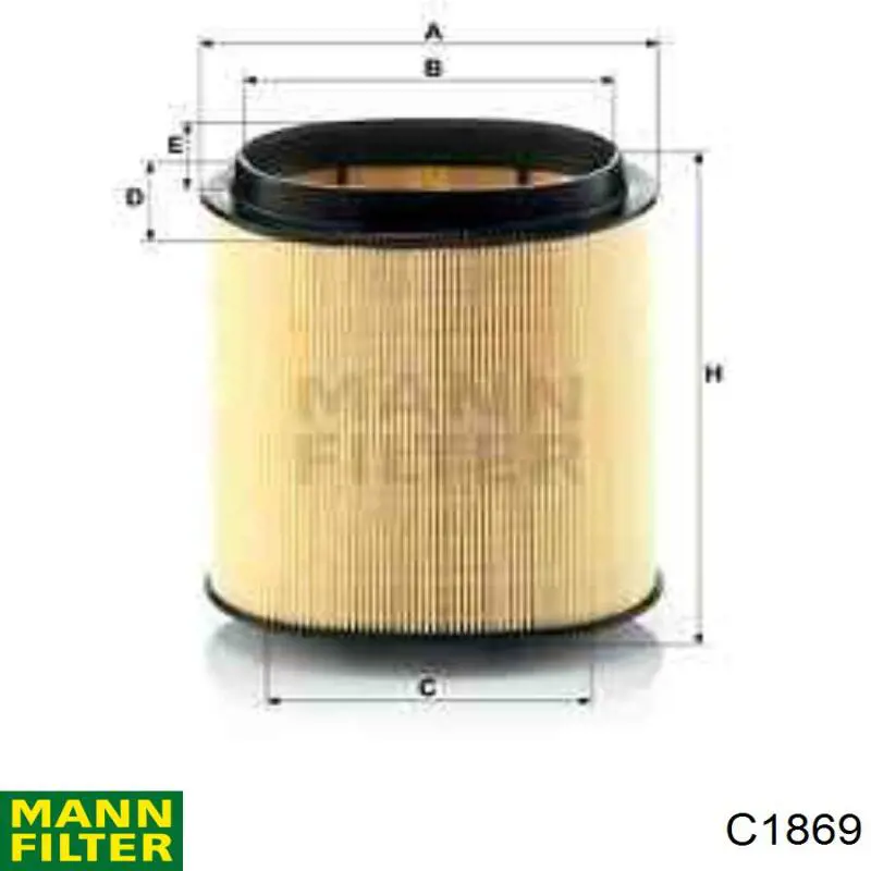 Filtro de aire C1869 Mann-Filter