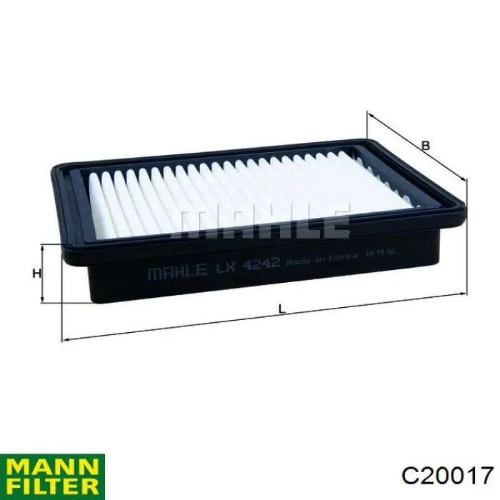 Воздушный фильтр LX4242 Mahle Original
