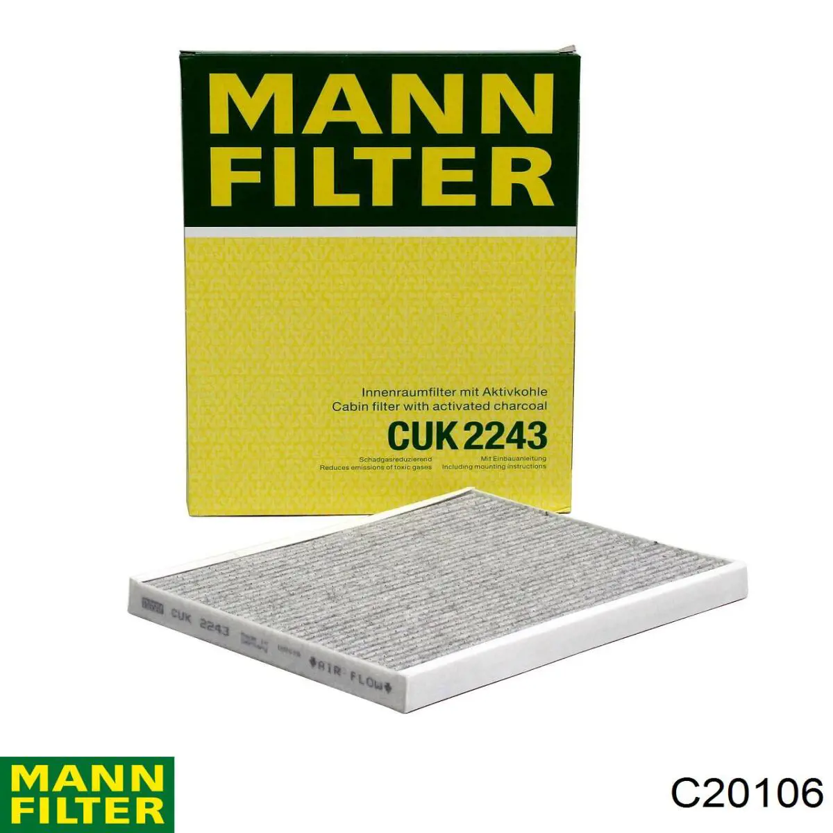 Воздушный фильтр C20106 Mann-Filter