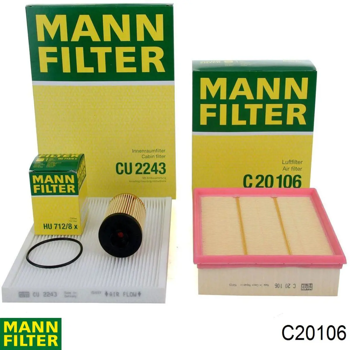 Элемент воздушного фильтра Mann-Filter C20106 цена, от 11.54 USD
