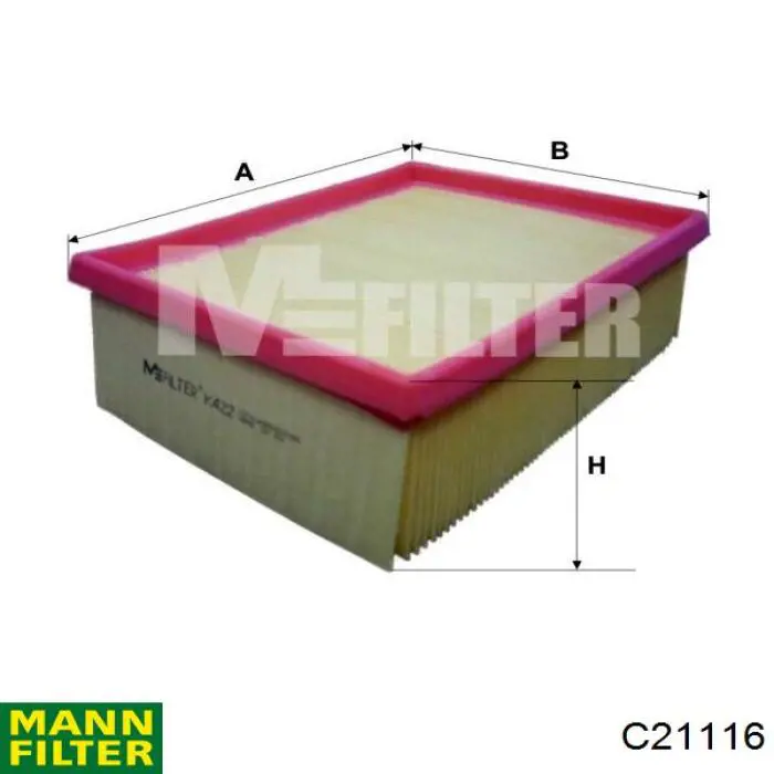 C21116 Mann-Filter воздушный фильтр