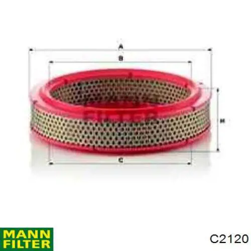 Элемент воздушного фильтра Mann-Filter C2120 цена, от 3.82 USD