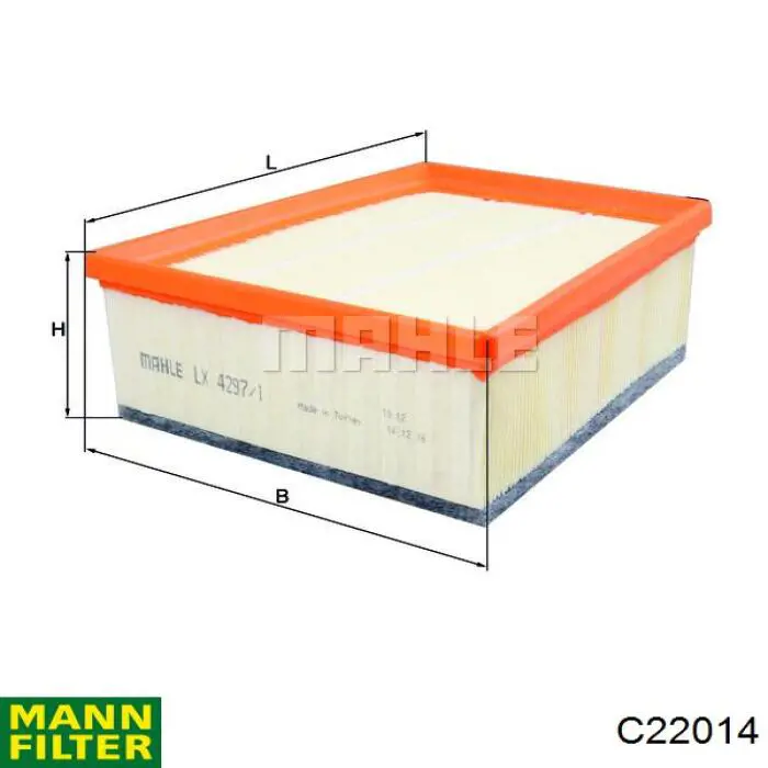 Элемент воздушного фильтра Mann-Filter C22014 цена, от 13.25 USD