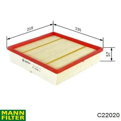 Воздушный фильтр C22020 Mann-Filter