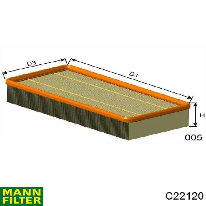 Фильтр воздушный Mann-Filter C22120