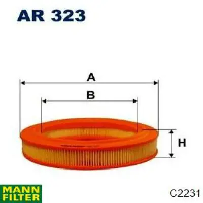 C2231 Mann-Filter Воздушный фильтр двигателя