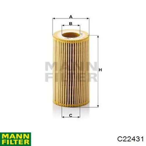 Элемент воздушного фильтра Mann-Filter C22431 цена, от 25.06 USD
