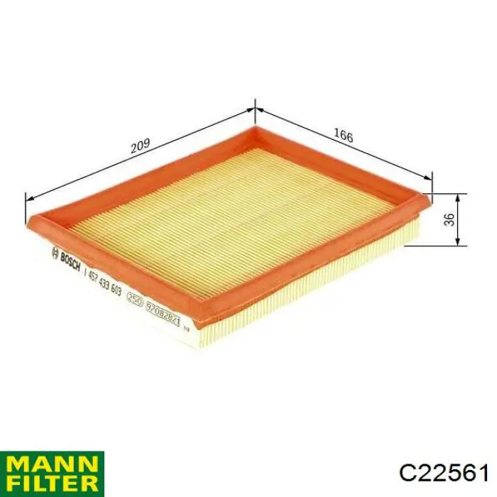 Filtro de aire C22561 Mann-Filter