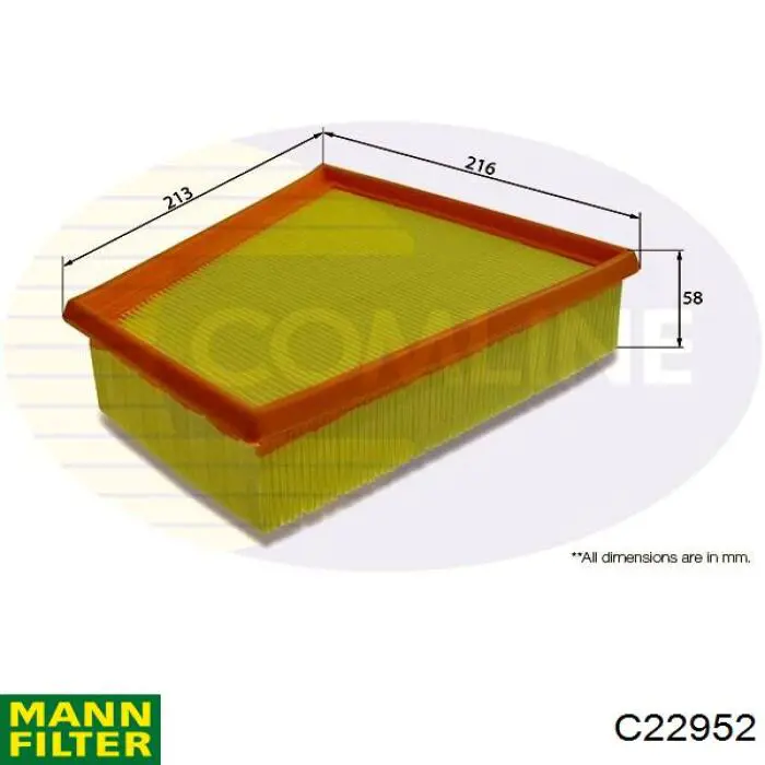 Воздушный фильтр C22952 Mann-Filter
